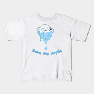 Save the Arctic bear Kids T-Shirt